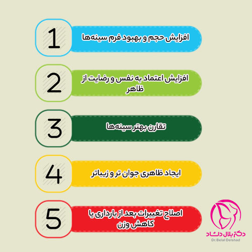 جراحی پروتز سینه چه مزایایی دارد؟